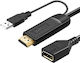 Premiumcord Av Adapter Premiumcord Hdmi 2.0 To Displayport 1.2 Resolution 4k@60hz 25cm