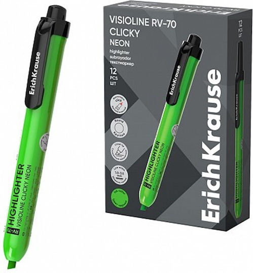 ErichKrause Visioline Marker Unterstreichen Sie Neon Grüne