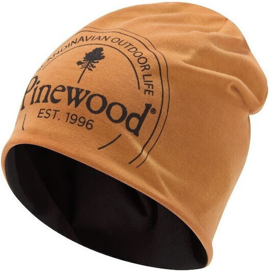 Men's Knitted Beanie Hat in Orange Color