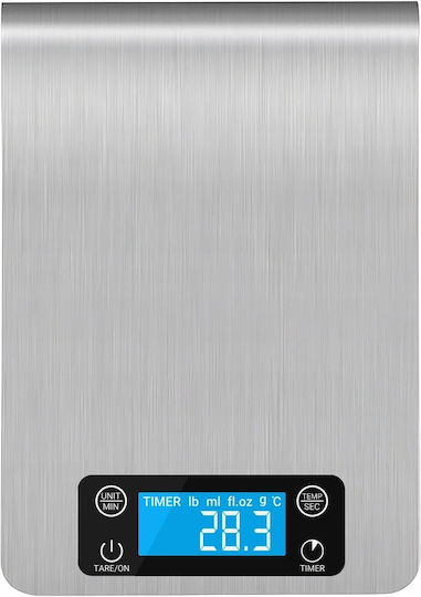 LTC Audio Digitale Küchenwaage bis 5kg Silber
