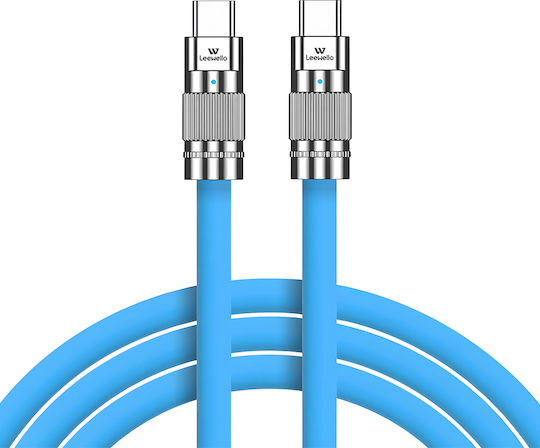 Leewello Leewello USB Typ-C Kabel Männlich Blau 3m 783089