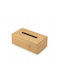 ikonka Държач за Кърпички Дървен Кафяв 25x13x8.5см