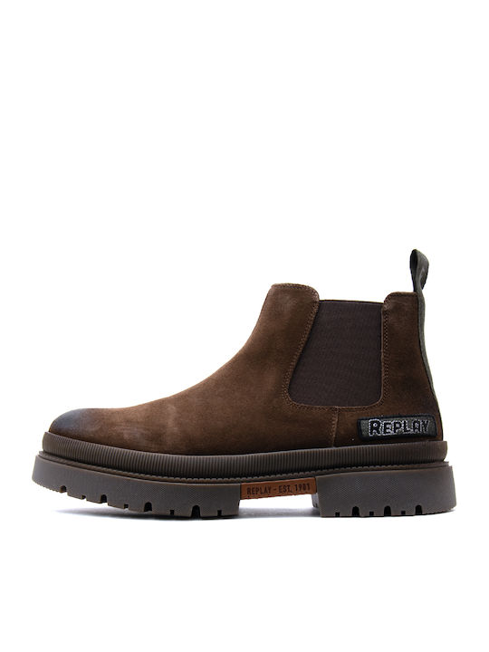 Suede Chelsea Brown Boots