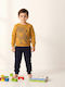 Kids Sweatpants Set Ochre Blue Maren