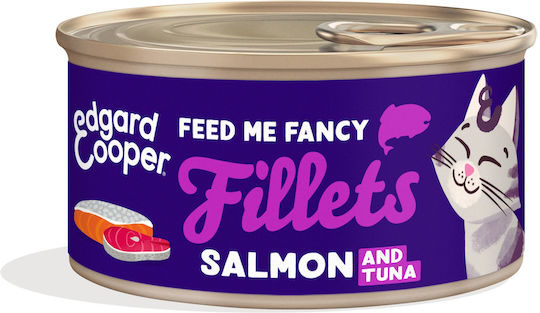 Edgard Cooper Nasses Katzenfutter mit Lachs und Thunfisch 70gr