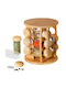 Orion Rotating Spice Organizers Wooden Transparent 13 Pieces