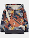 Kids Sweatshirt with Blue Hood