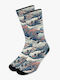 Printed Socks Japanese Waves Nodo