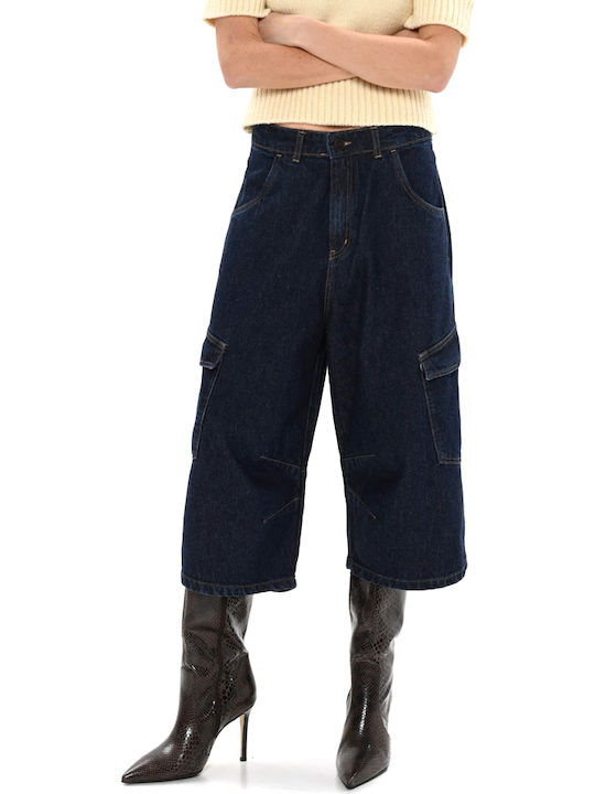 Sac & Co Women's Cargo Jean Bermudas Blue