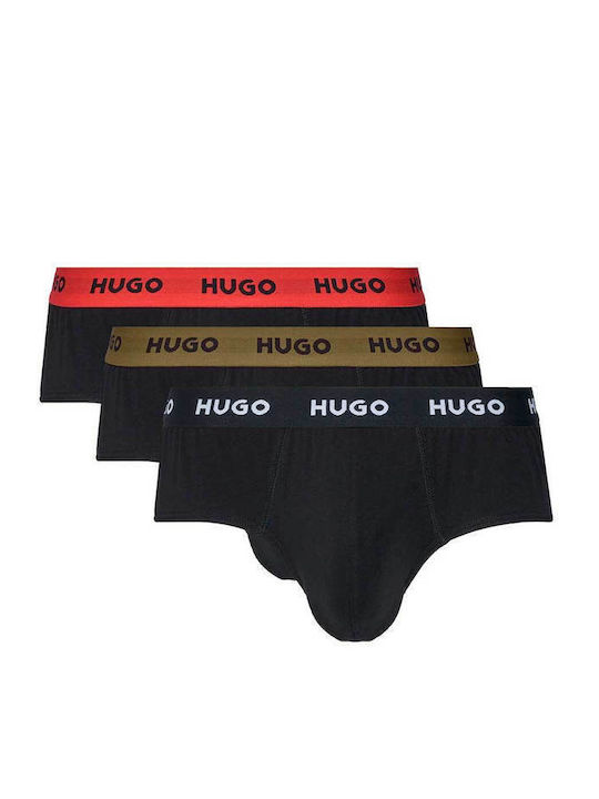 Hugo Ανδρικά Σλιπ Black 3Pack