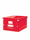Leitz Metallische Aufbewahrungsbox mit Deckel Rote 37x28,1cm