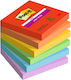 Blocnotes autoadeziv Post-it 76x76 Mm 6x90 Foi Multicolor