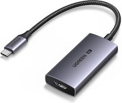 Ugreen Cm491 Конвертор USB-C мъжки към HDMI женски Сив Ugreen Cm491 Конвертор USB-C мъжки към HDMI женски Сив