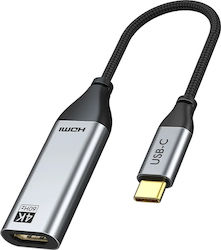 Cabletime CT-C160-PU31-CMHDFN1 USB-C männlich zu HDMI weiblich 50Stücke