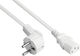 Goobay Schuko / IEC C13 - Schuko / IEC C13 Cable 1m White 18043