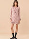 Noidinotte Winter Cotton Women's Nightgown Pink