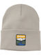 Beanie Unisex Beanie with Rib Knit in Grey