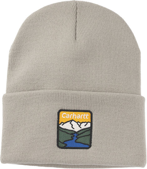 Beanie Unisex Beanie with Rib Knit in Grey