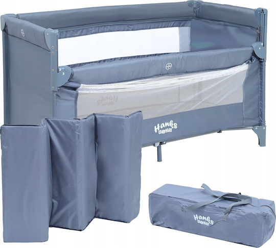 Hanks Kids Laufstall 2 Ebenen mit Matratze Graue 73cm