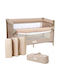 2 Level Playpen with Mattress Beige 126x73cm