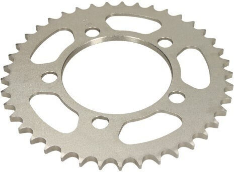 Gepanzerter Kettenrad Für Motorrad Hinteres Ritzel Galvanisiertes Stahl Silber