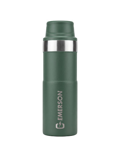 Emerson Thermos Bottle Plastic / Stainless Steel BPA Free 450ml Eco-Friendly