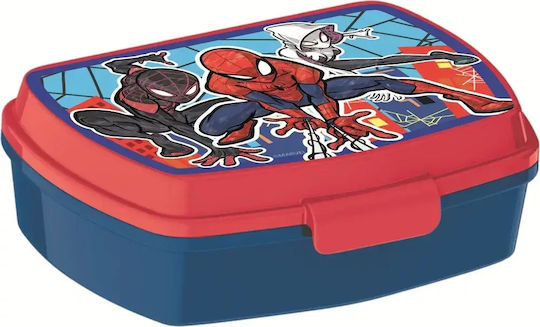 Stor Plastic Kids' Food Container Spiderman Thermal Blue 17 x 14 x 6.5cm