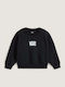 Kids Sweatshirt Black Crew