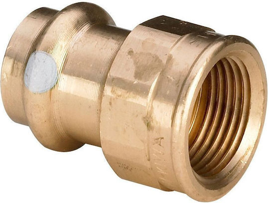 Viega Transitional Fitting Thread 28 X 1 Bronze Pipe Connector Glossy Finish