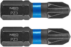 Neo Tools Σετ 2 Μύτες Κατσαβιδιού Αστέρι
