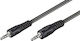 PremiumCord 3,5mm Klinkenkabel 3,5mm Stecker - 3,5mm Stecker Schwarz 1m