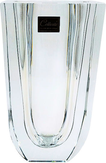 Dekorative Kristallvase Transparent 22x12xH9.5cm