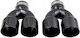 Mtuning Auspuffendstück Typ: 36 89mmx2 Eingang 70mm Schwarz Chrom Set