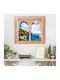 Dreidimensionales Wandsticker Insel Cala De Deia Mallorca 120x120cm