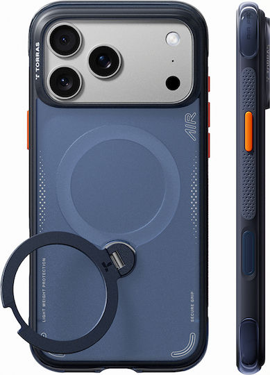 Θήκη Torras Ostand Spin Air Q3 Magsafe Kickstand Deep Blue Iphone 18 Pro/17 Pro