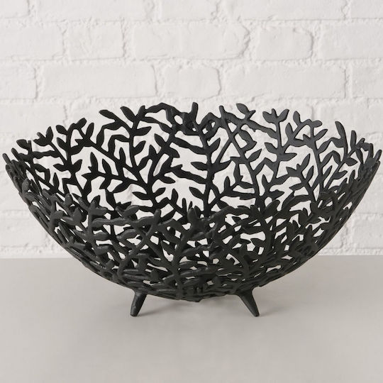 MSA MSA Dekorative Schale Metall Schwarz 41x41x18cm