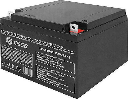 CSSB CSSB UPS-Batterie mit Gewicht 26Ah und Spannung 12V