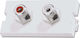 Lindy 2xRCA Audio Wall Frame 60563