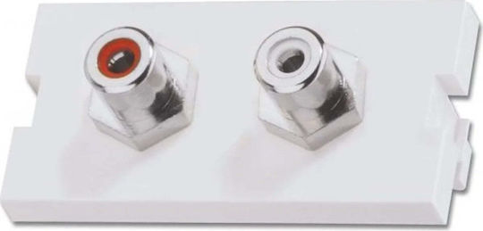Lindy 2xRCA Audio Wall Frame 60563