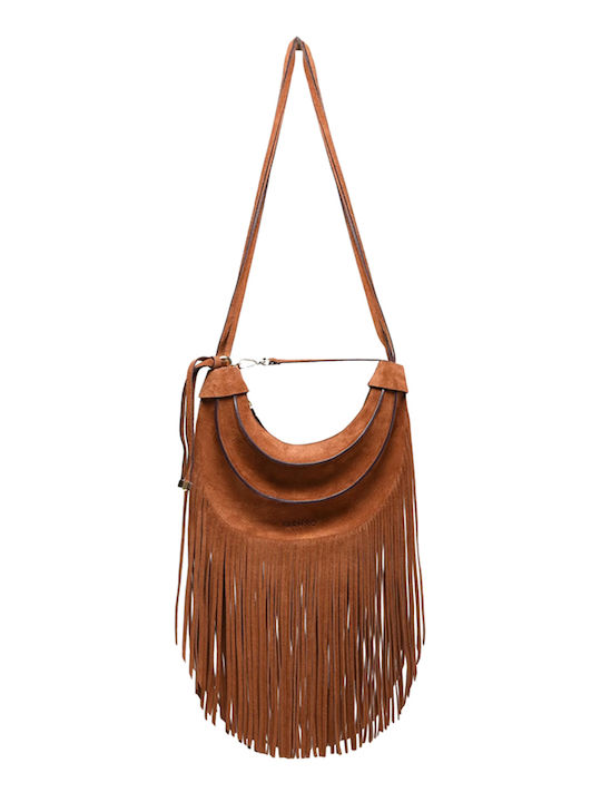 Farm Rio Δερμάτινη Γυναικεία Hobo Τσάντα Suede