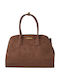Leather Women's Shoulder / Handbag Suede Brown