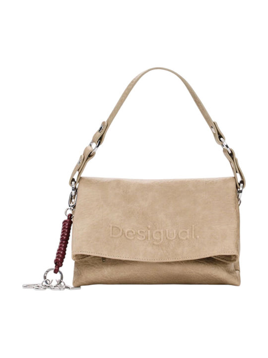 Set Knitted Women's Flap Bag Beige