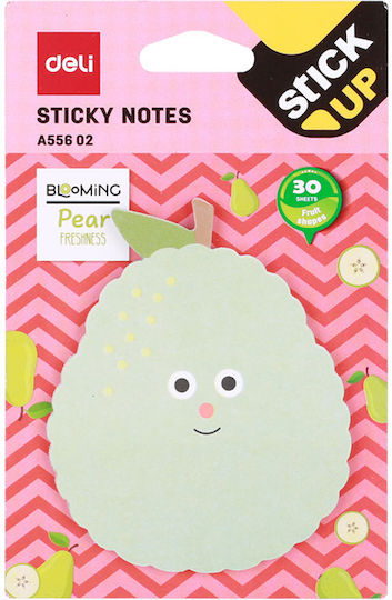 Deli Memo Pads Stickers Fruits 30 Sheets Stick Up Assorted 24 Pieces