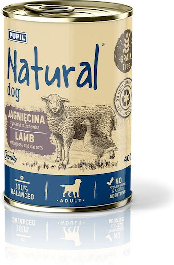 Natural Wet Dog Food with Lamb 400gr