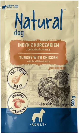 Natural Hrana Umedă Pentru Câini Cu Curcan Și Pui 500gr