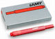 Lamy Lamy T10 5 Пълнители За Химикалки Червени 1.25 мл