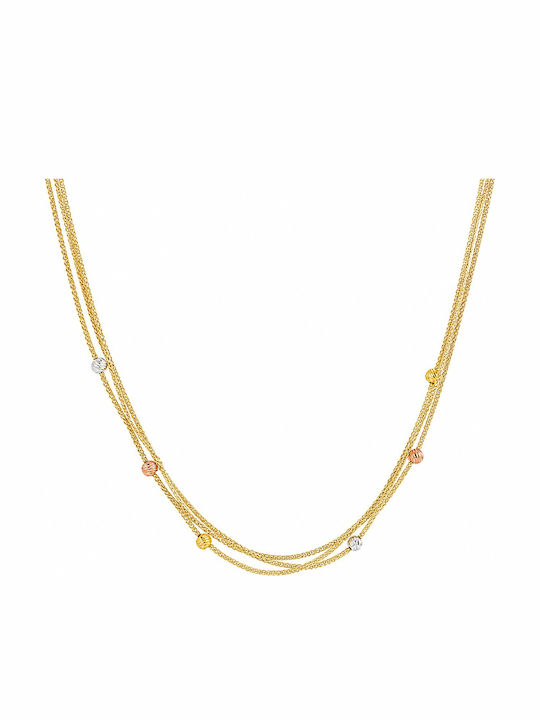 Senzio Belibasakis Halskette aus Roségold 14K