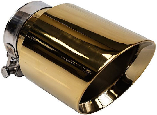 Poujoulat Kaminrohr Abschluss 89mm Eingang 67mm Gold