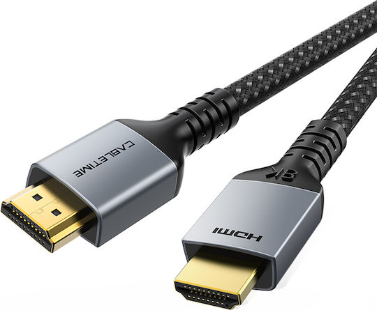 Cabletime HDMI 2.1 Geflochtenes HDMI-Kabel HDMI-Stecker - HDMI-Stecker 2m Schwarz