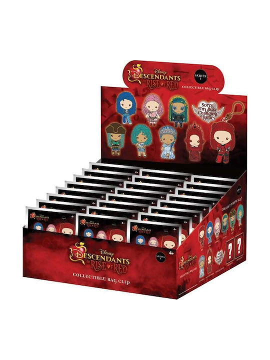 Descendants 3D PVC Keychain Series 1 Display Set 24 Pieces